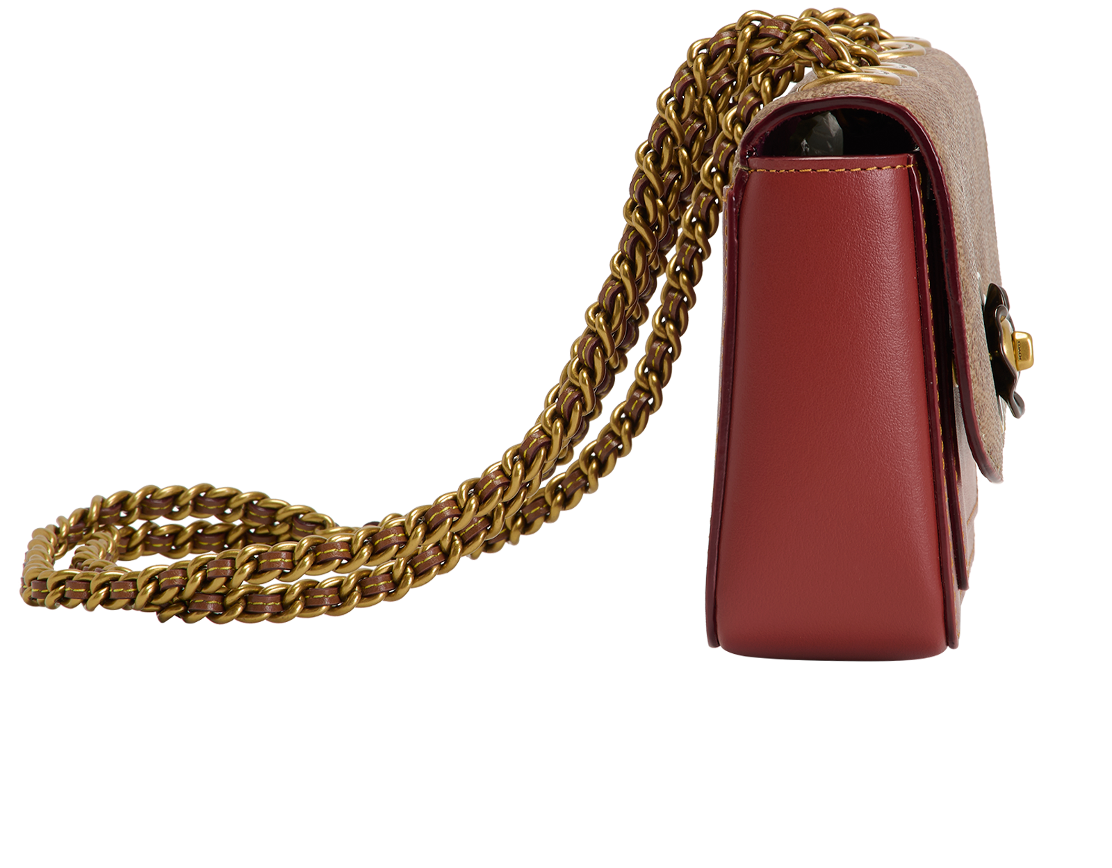 Madison, &pound;175, Handbags, Brown, Canvas/Leather, Side view